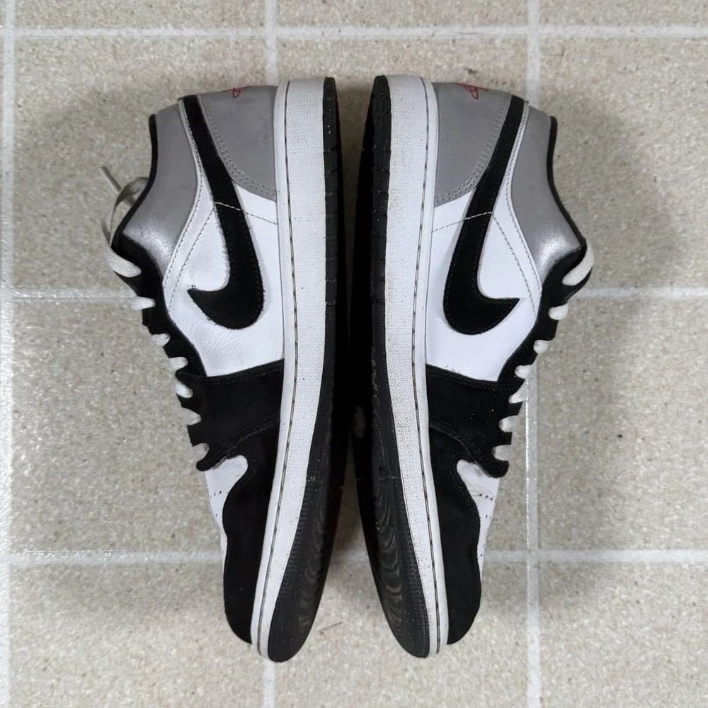 Nike Air Jordan 1 Low SE White Fire Red Black Matte Silver HF3148-106 Mens 10
